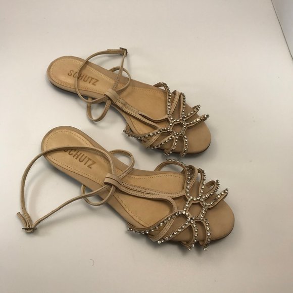 schutz rhinestone sandals